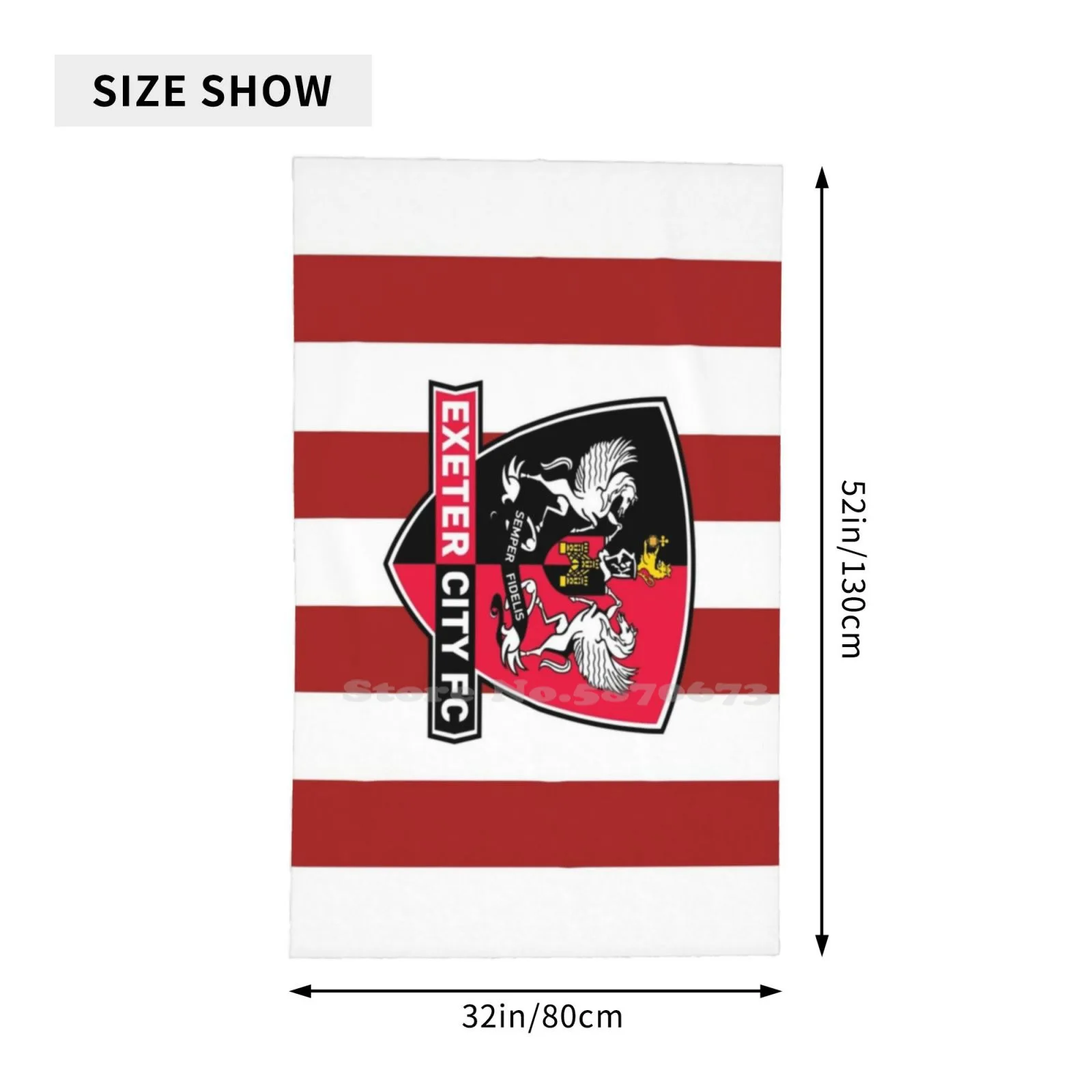 Банное полотенце Exeter City Fc из микрофибры пляжное футбольный клуб Afc английский