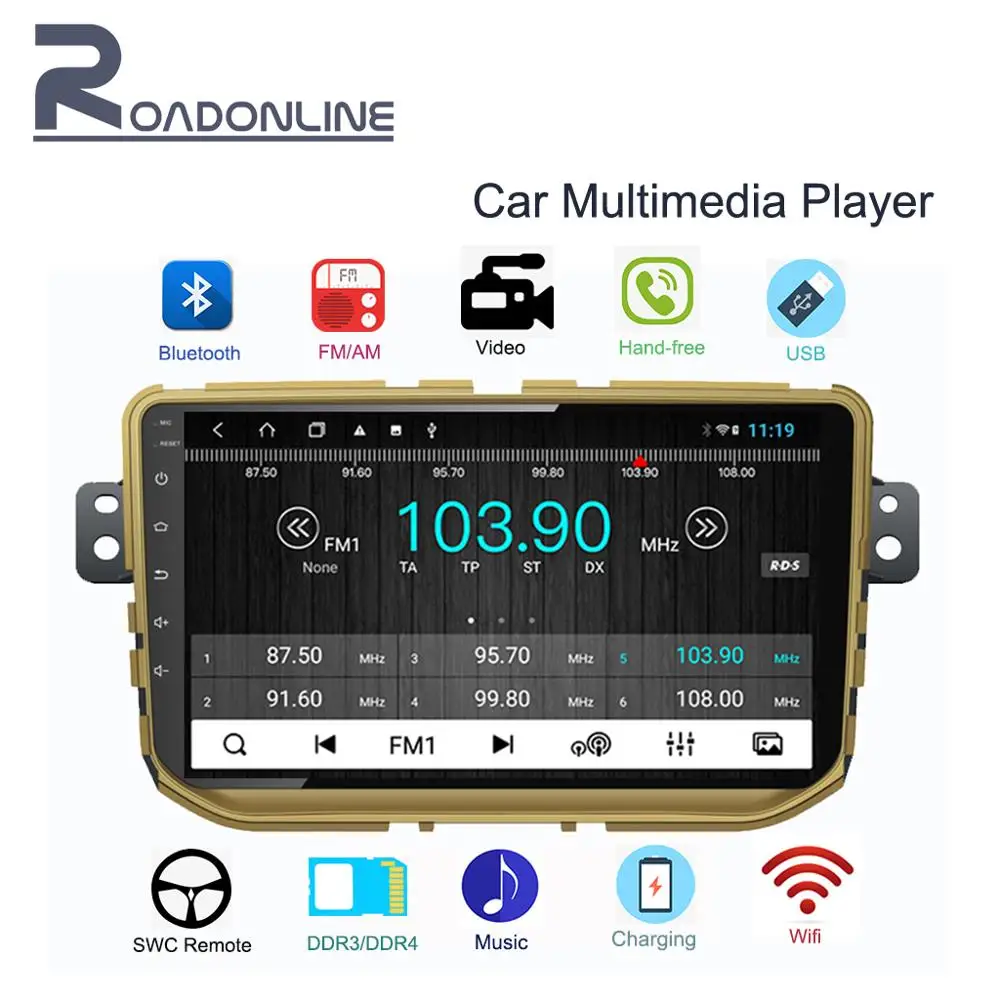 1din 9 &quotAndroid 8 1 автомагнитола gps навигация подходит для 2014 2016 Haval H2 стерео