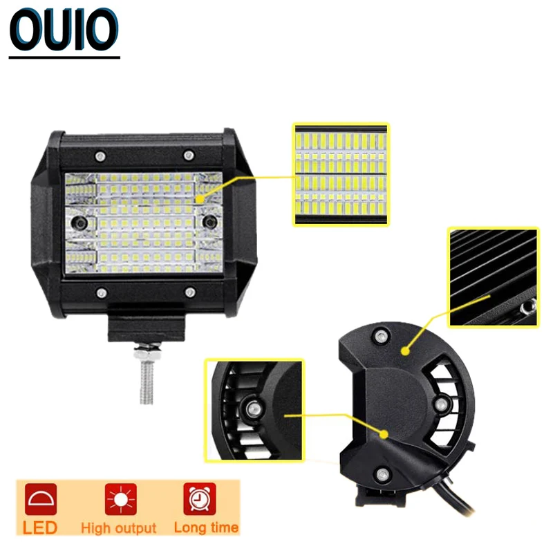 4 дюйма рабочий светильник Бар Светодиодный точечный 324 Вт внедорожных Barra