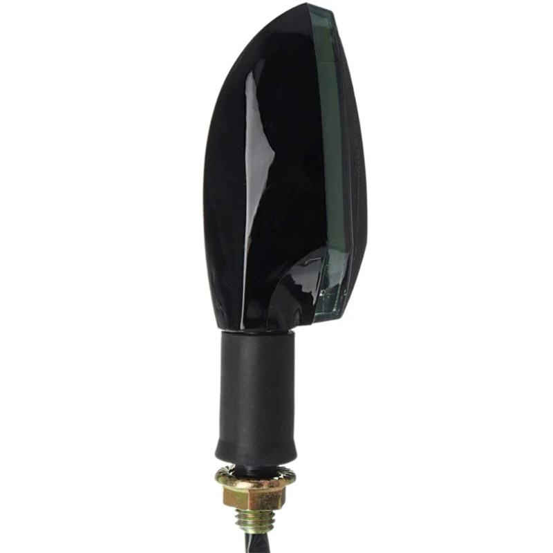 

Motorcycle LED Twocolor Marquee Turn Signal, Modified LED Water Indicator Signal Light Corner Light Turning Light 4PCS