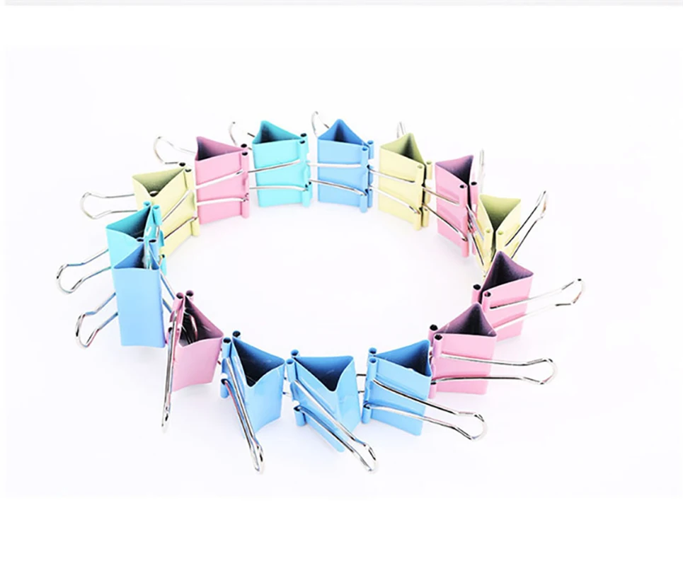 20 шт./лот красочные металлические зажимы для бумаги высокого качества 32 мм