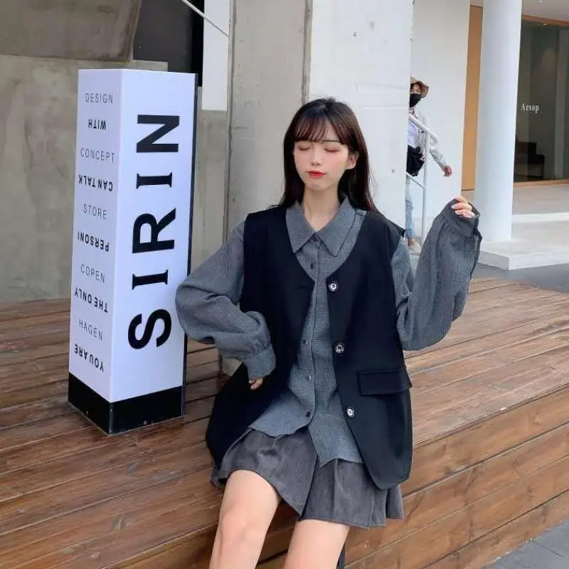 Модные комплекты женские повседневные блузы из 2 предметов для студентов