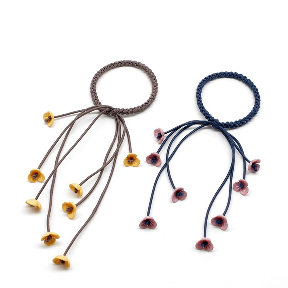 Женская резинка для волос ручной работы с тремя прядями аксессуар в Корейском