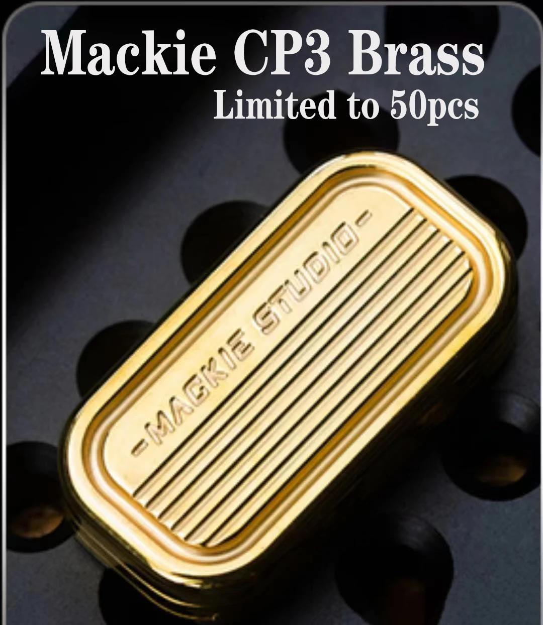 Mackie CP-3 Brass/Copper Push Brand Fingertip Spinning Top PPB Leisure Decompression Toy Limited To 50pcs enlarge
