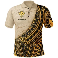 hawaii polo t shirt polynesian wild style 3d printed polo shirt men for women short sleeve summer t shirt