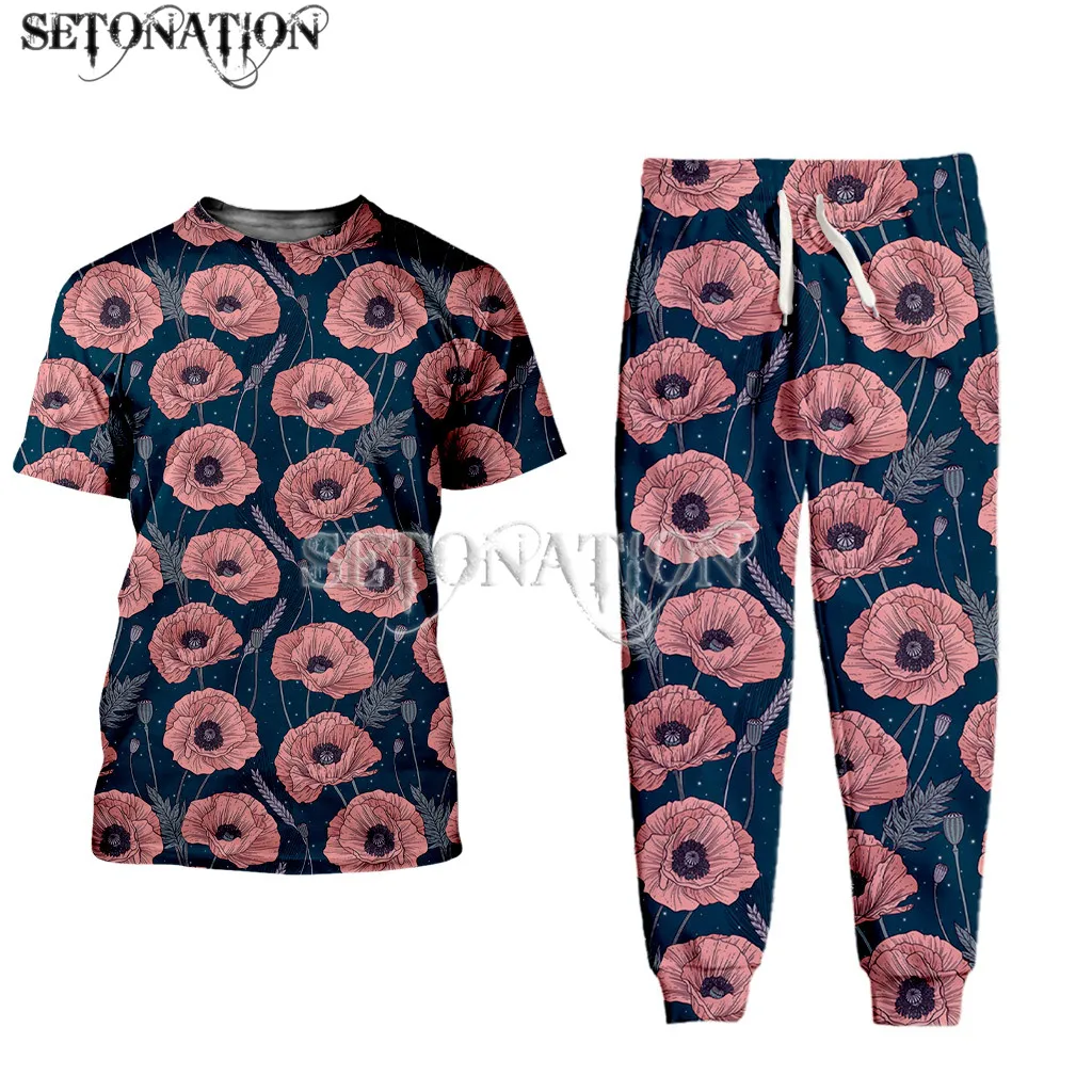

Red Poppy men/women New fashion cool 3D print fashion hoodies/sweatshirt/pants/Tracksuit dropshipping