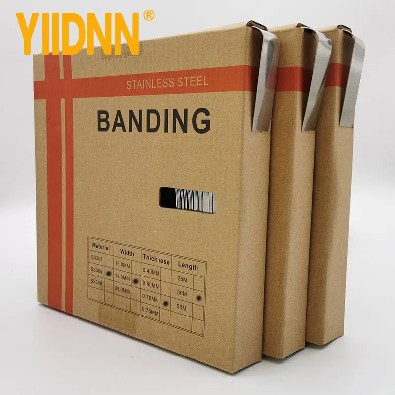 Bandas de Aço 0.028 de Espessura Inoxidável Tiras – 4 Largura x 100 Pés Rolo 19mm 0.7mm 30m 304 ou 3