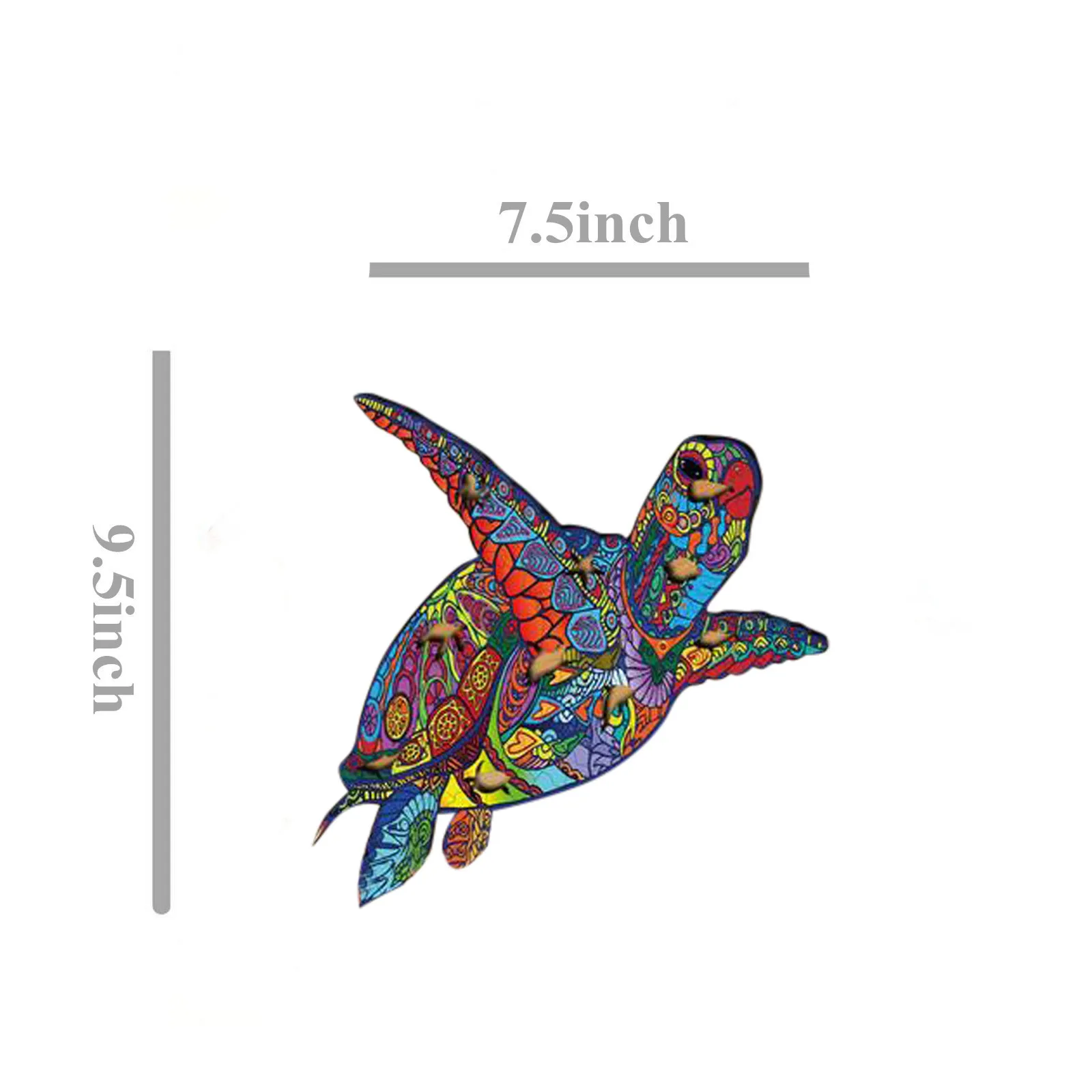 

Tortoise Jigsaw Each Piece is Animal Shaped Puzzles Adult And Children Educational Holiday Dinosaur Irregular Puzzle Paper