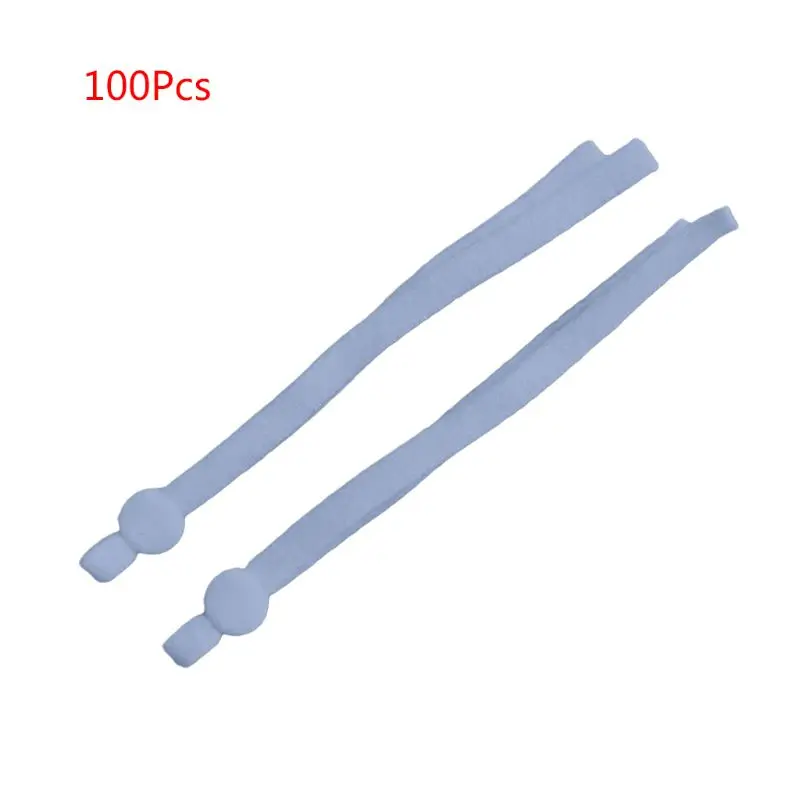 

100 Pcs Mask Sewing Elastic Band Cord with Adjustable Buckle Stretchy Mask Earloop Lanyard Earmuff Rope DIY Making Suppl