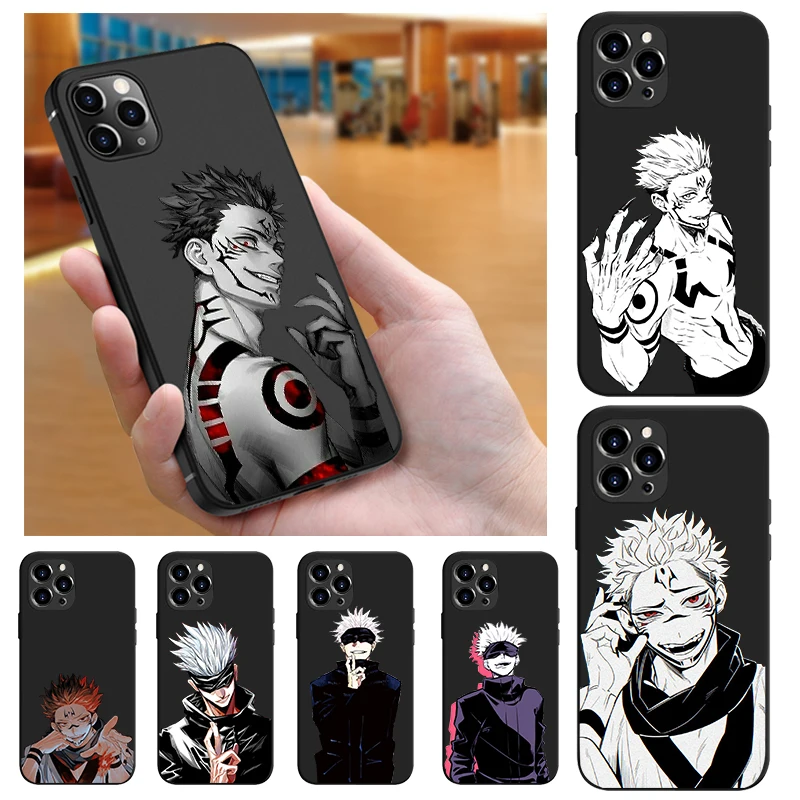 Популярный серийный чехол для телефона с аниме juютсу Kaisen Gojo Satoru Iphone 12 11 13 Pro X Xs Max XR