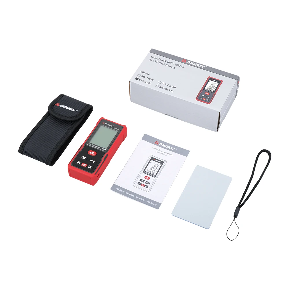 

SNDWAY Laser Distance Meter Measure Range 120m 100m 80m 70m 60m 50m 40m Laser Roulette Laser Rangefinder Hunting Finder Ruler