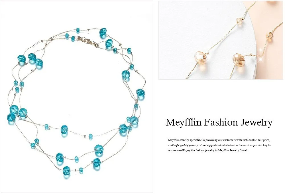Meyfflin, трехслойное ожерелье для женщин, колье, женское Макси ювелирное изделие, Трендовое, многослойное, длинное, модное ожерелье s& Кулоны