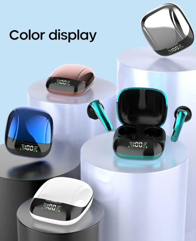 

E68 Portable Waterproof Bluetooth 5.0 Headset Mini Bluetooth Headset Sport Wireless Stereo TWS Earphone Noise Cancelling Earbuds