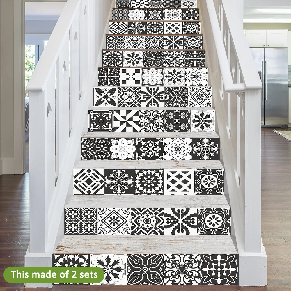 7 шт./компл. многофункциональные напольные наклейки традиционные плитки