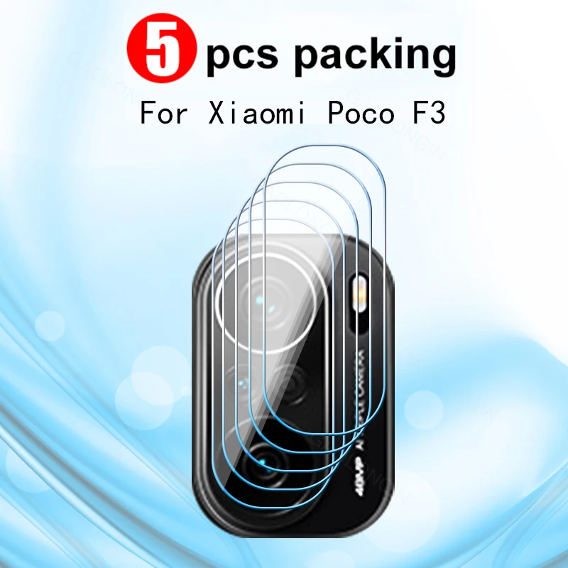 

5PCS Camera Lens Screen protector For Xiaomi Poco F3 2021 Camera Protector Tempered Glass For Phonepoco Poko F3 M2012K11AG film