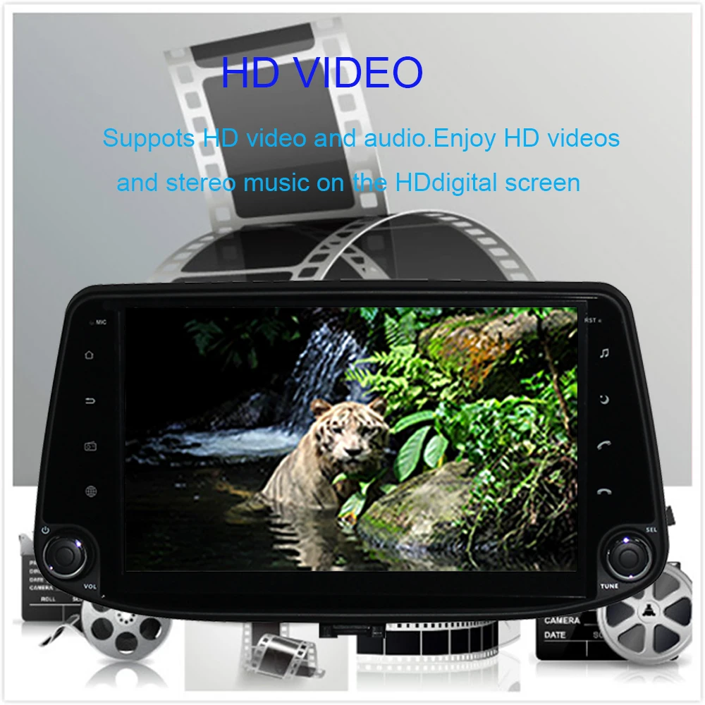 Автомобильный мультимедийный DVD-плеер на Android 10 0 с GPS-навигацией для Hyundai i30 2017-2022