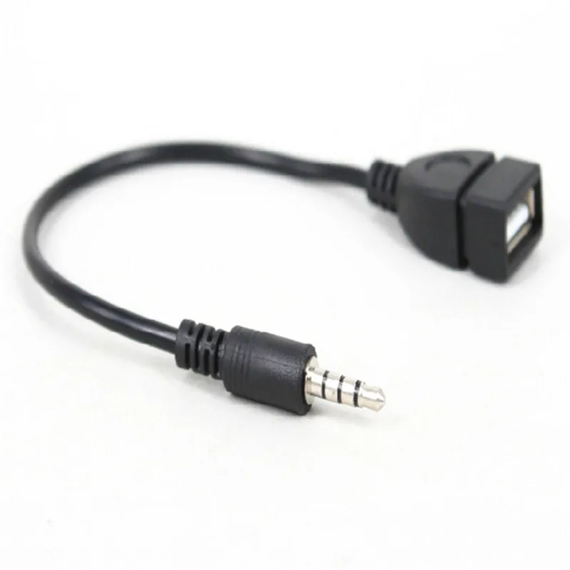 3 5 мм штекер AUX аудио разъем USB 2 0 Женский конвертер кабель Шнур для автомобиля