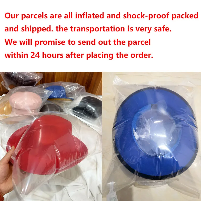 

2020 winter fedora hats for women fashion Flat wide Brim Wool Felt Jazz Hats for men black and red goth top vintage wedding Hat