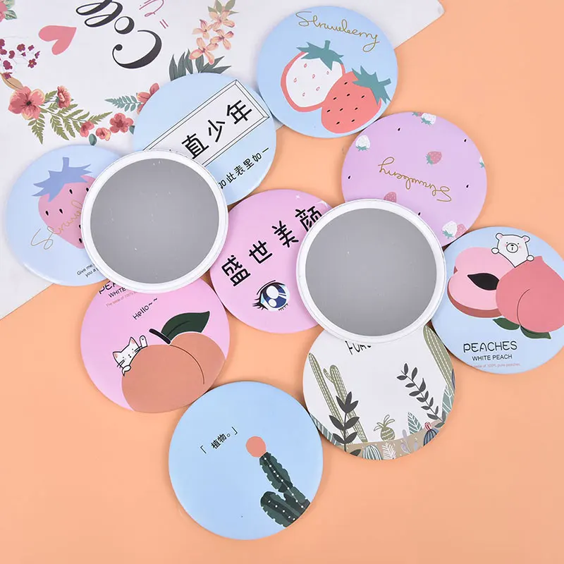 1 шт. косметическое зеркало портативное круглое карманное средство Мини