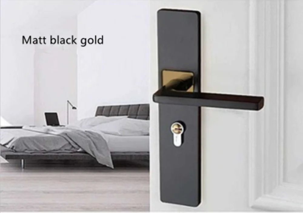 Серебристый Присоска для комнаты, бесшумный дверной замок, набор, черный простой магнитный дверной замок, внутренний, для спальни, универсальный тип - Цвет: Серебристый