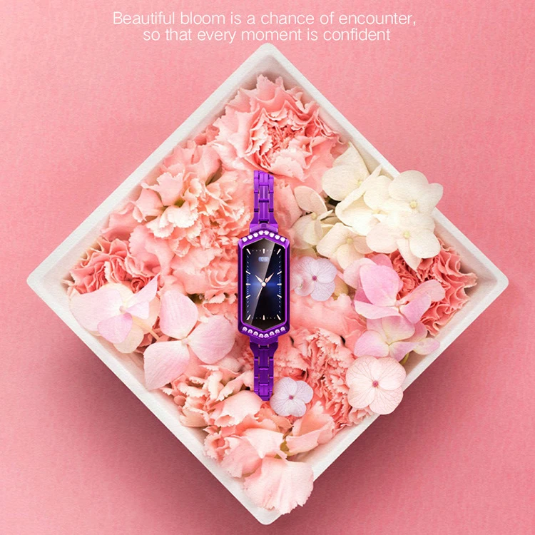 

FEOOE Female Ladies Sexy Charm Smart Beautiful Watch Color Screen Smart Bracelet Bluetooth Women's Sports Bracelet Watch DY