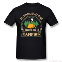 go camping retro design t shirts oversize crewneck short sleeve mens shirts