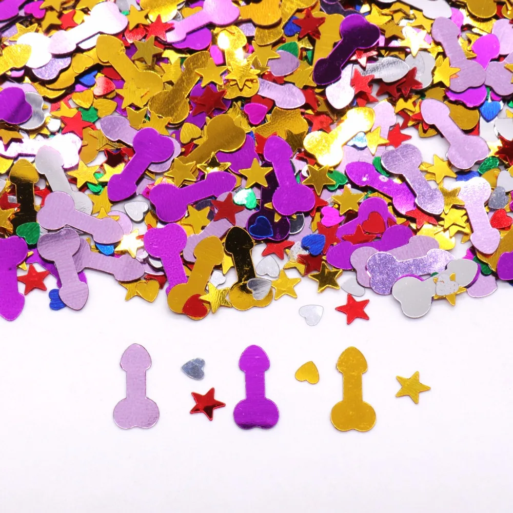 Красочные Курица вечерние пенис конфетти девичник ночь Вилли клюв свадебный душ