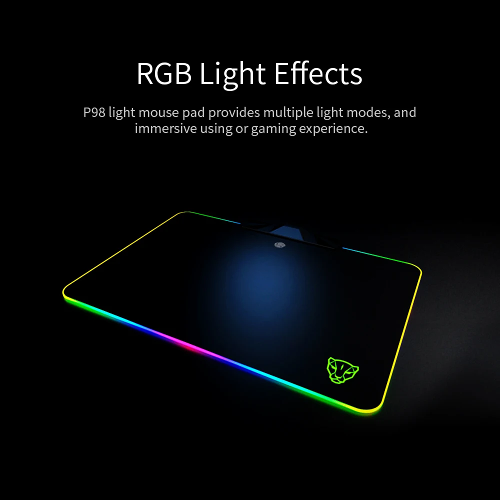 Игровой коврик для мыши Motospeed P98 RGB 350*250*3 5 мм проводной игровой со светодиодной