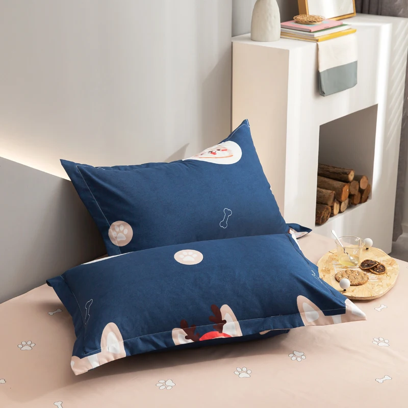 

All-Cotton Add-on Four-Piece Thickening 100% Cotton Bed Sheet of Quilt Cover Bedding Fashion Bedding Set