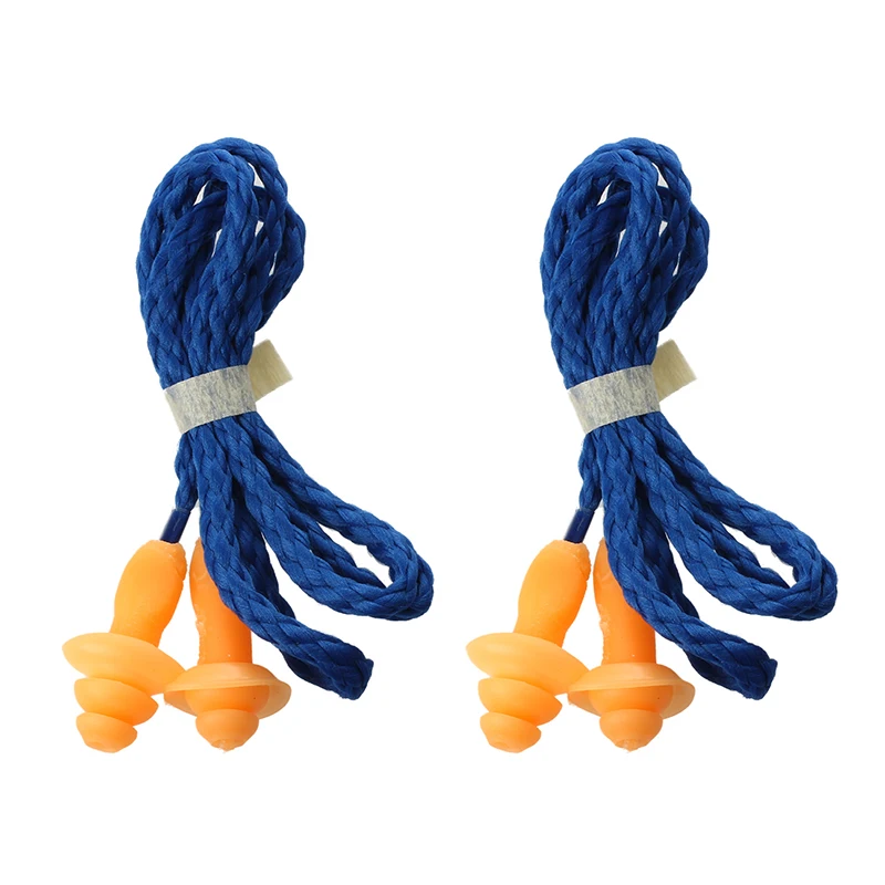 2X затычки для ушей с шнуром анти шум путешествия заглушка ушей|Аксессуары