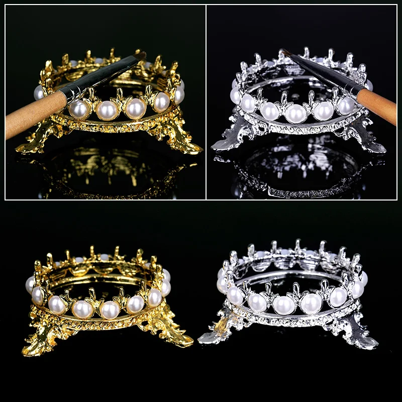 1 шт. подставка для ногтей золотого и серебряного цвета жемчужины дизайна