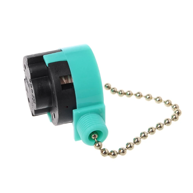 

3A/250V 6A/125V Zipper Switch 3 Speed Pull Chain Control Nickel Fan Wall Switch