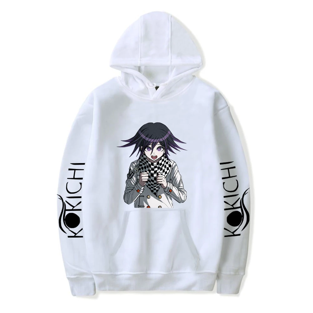 

Худи Danganronpa Kokichi Ouma, осенняя Толстовка с длинным рукавом для мужчин и женщин, пуловер в стиле Харадзюку, милые толстовки в стиле кокичи Ouma с ге...