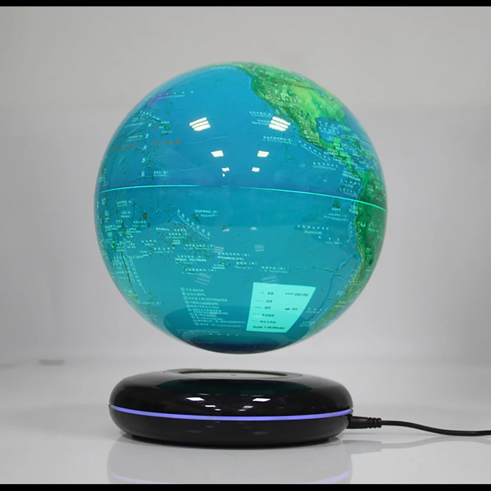 Домашнее украшение магнитная левитация 8 дюймов земляной вращающийся плавающий