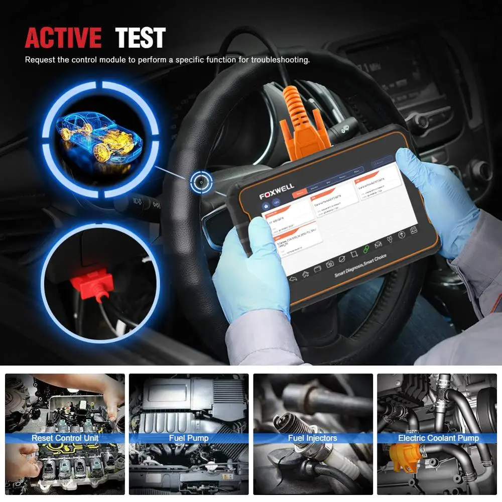 Автомобильный сканер Foxwell GT60 Plus с полной системой OBD2 привод и кодирование ABS