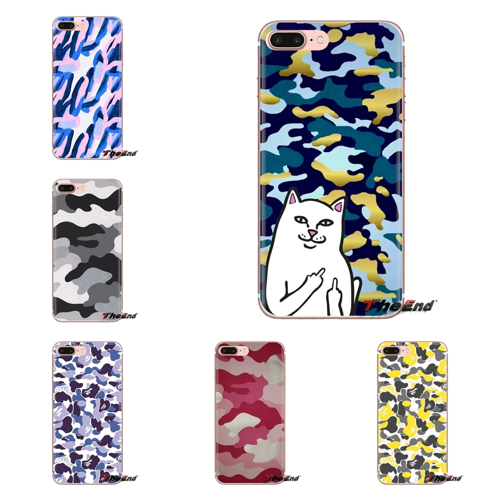 Transparent Soft Shell Covers Camo Camouflage Skin For Xiaomi Mi6 Mi 6 A1 Max Mix 2 5X 6X Redmi Note 5 5A 4X 4A A4 4 3 Plus Pro |