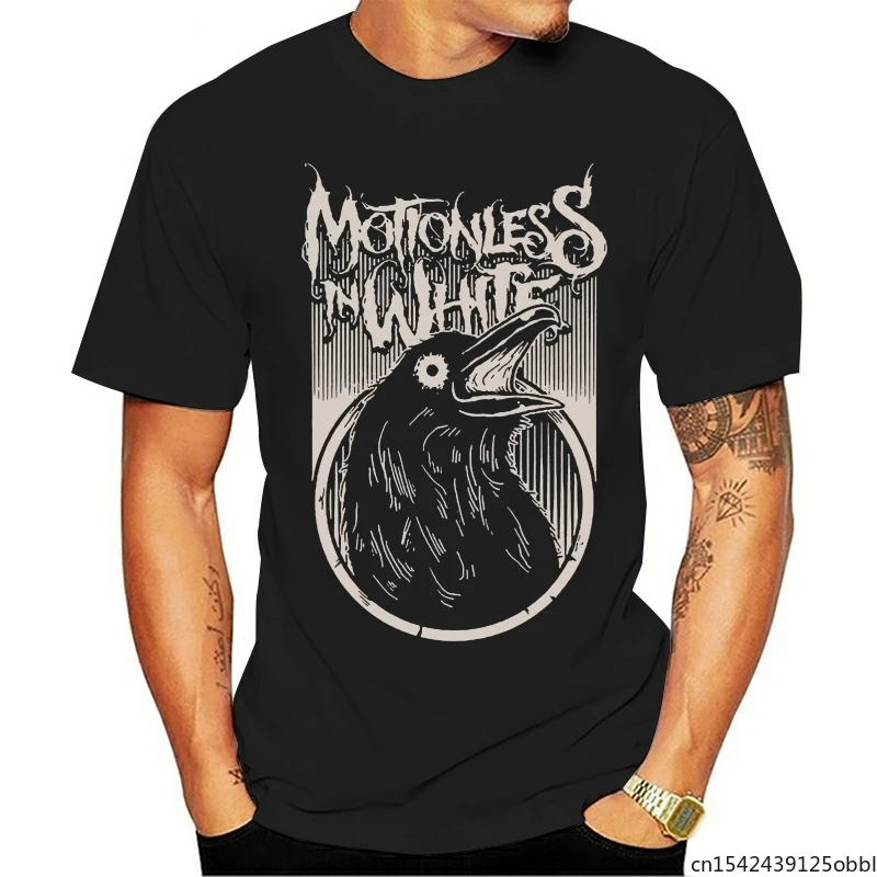 

Motionless In White Logo Black and White T Shirt 2021 Funny Tees Unisex Summer Trend Casual Plus Size M-5XL