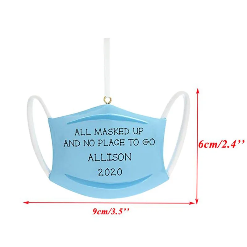 

Diy 2020 Quarantine Christmas Birthdays Party Decoration Gift Personalized Hanging Ornament Family Xmas Decorating Children Gift