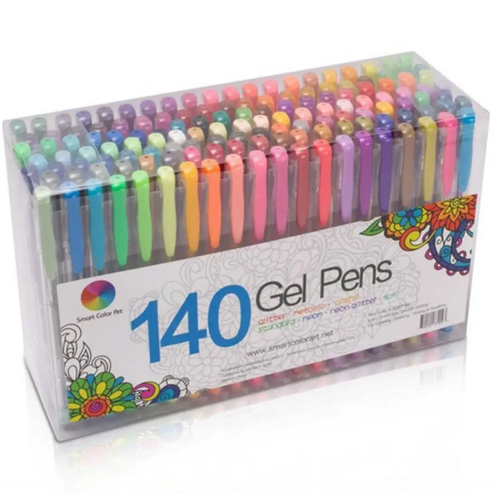 

2/24/36/48 Colors Gel Pen Smooth Writing Refills Glitter Coloring Drawing Painting Craft Allpoint Pens Marker Students Supplies