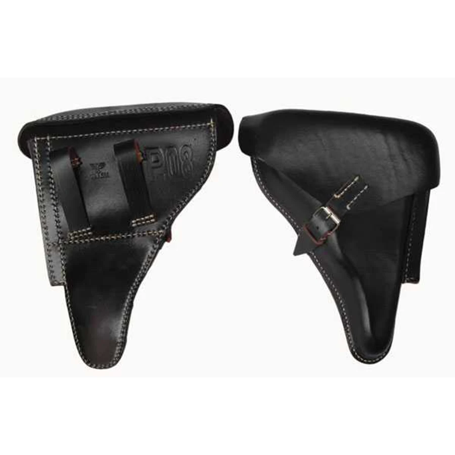 Немецкая Элитная Военная Черная кожаная кобура LUGER P08 времен Второй мировой