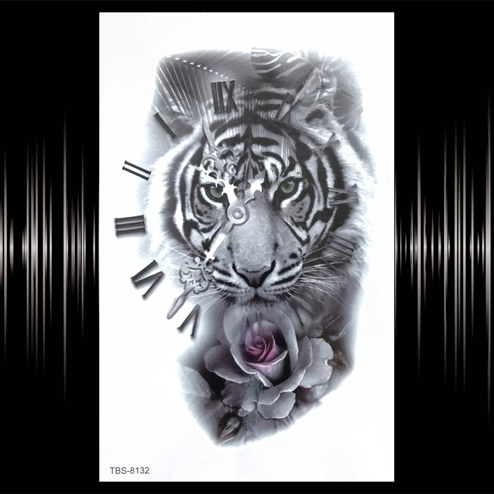 Сексуальные женские временные татуировки с жасмином ромбовидная Роза цветок