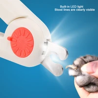 led lighting pet nail clipper dog cat cutter beauty scissors puppy kitten grooming claw nails cutting machine nail trimmer