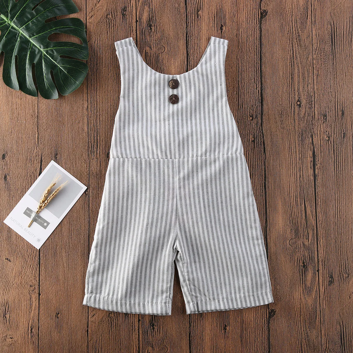 UK Infant Kids Baby Girl Boy Striped Bib Pants Romper Overalls Outfits Clothes |