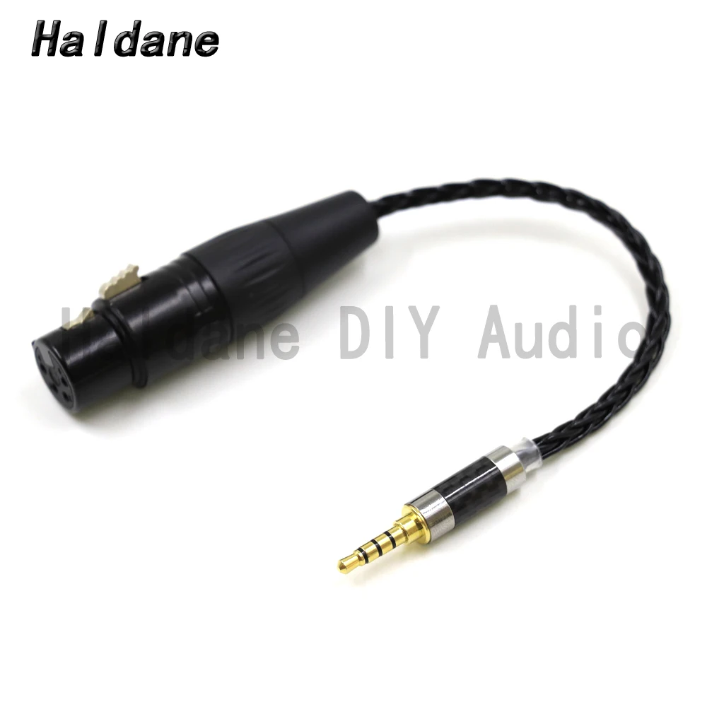 

Haldane HIFI 7N Silver Plated 3.5mm TRRS Balanced Male to 4pin XLR Balanced Female Audio Adapter Cable 3.5 to XLR Connector DIY