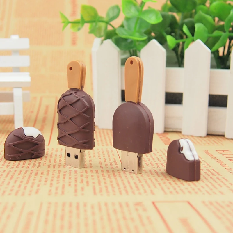 Дешевый usb накопитель Mini Ice cream USB флеш 128 Мб 32 ГБ 64 ГБ|USB флэш-накопители| |