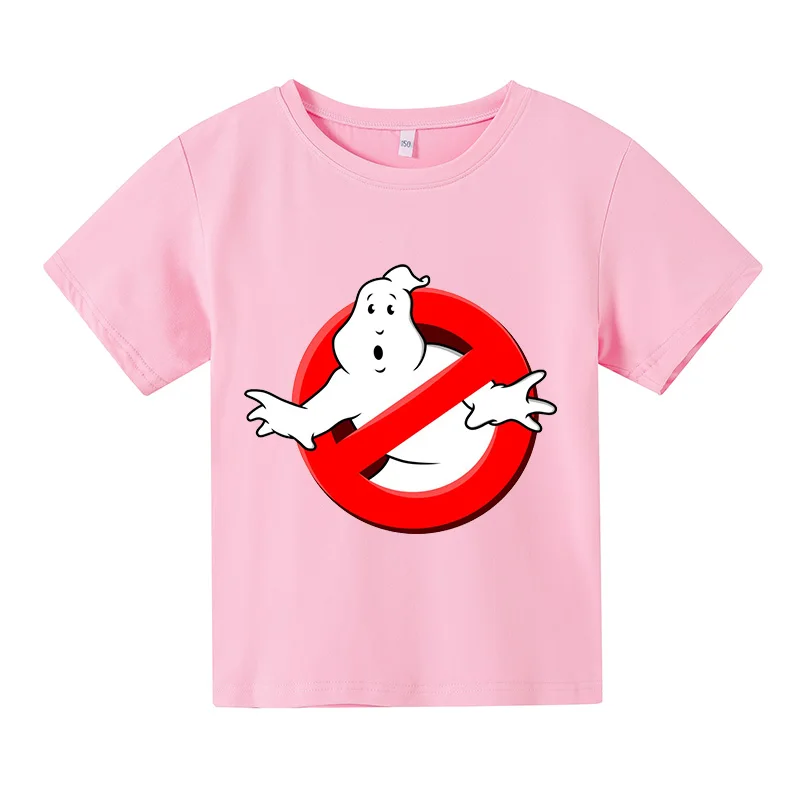 

Ghostbusters T Shirt Girl Short Sleeve Pink Cotton Children Top Summer boys T-shirt 2d Print 4 5 6 7 8 9 10 11 12 13 14 Years
