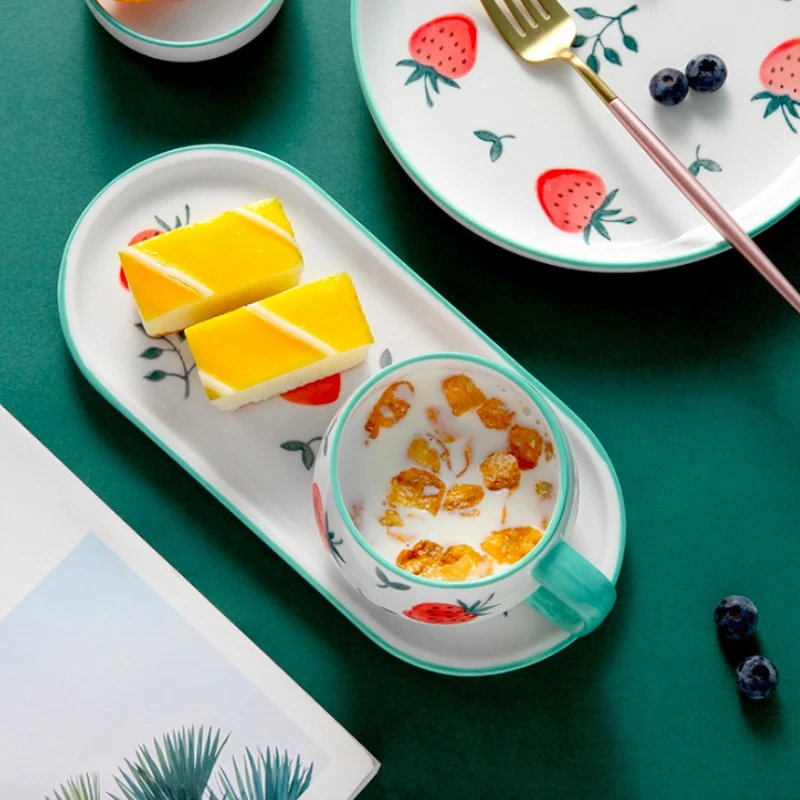 Набор керамических кухонных тарелок комплект посуды приборы для приготовления