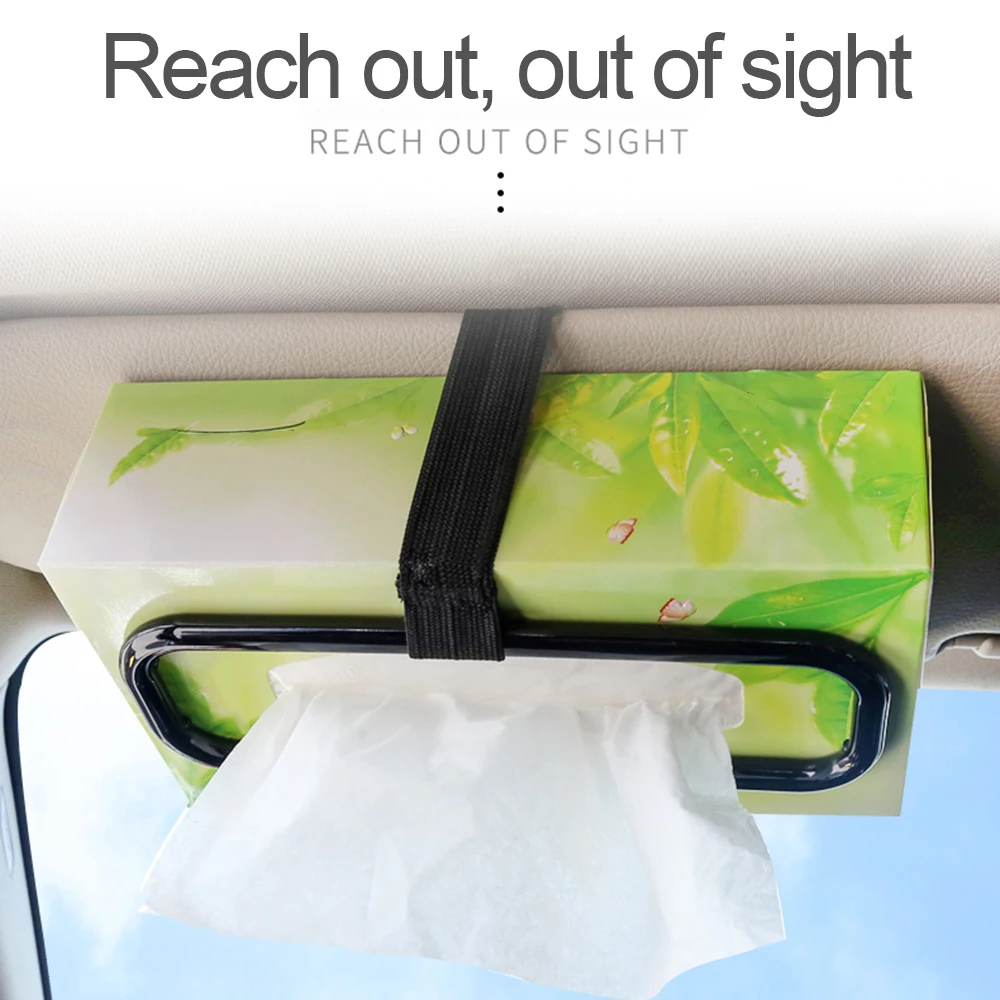 Портативный автомобильный солнцезащитный козырек бумажная коробка держатель
