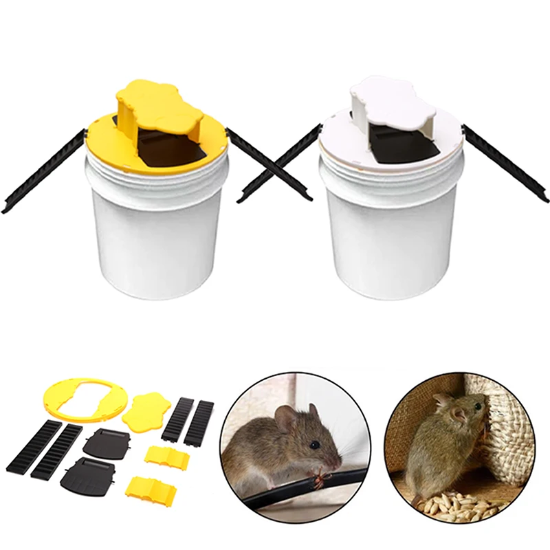 

Модернизированная двойная лестница автоматический сброс мышь ловушка Мышь Крыса ловушка откидная крышка ловушка