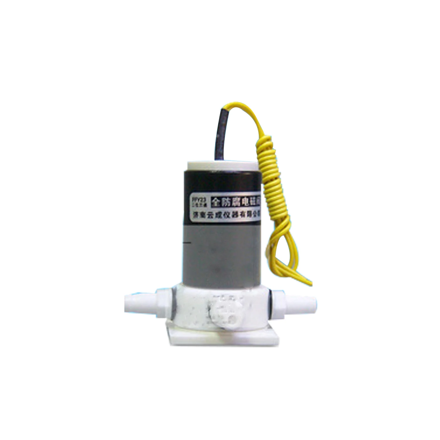 Двухпозиционный трехсторонний анти КОРРОЗИОННЫЙ электромагнитный клапан ПТФЭ